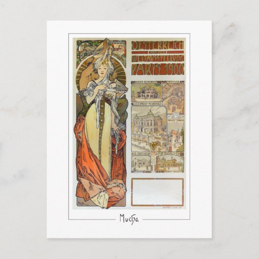 Alphonse Mucha #128 - Carte postale Art (Devant)
