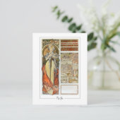 Alphonse Mucha #128 - Carte postale d'art fin (Debout devant)