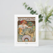Alphonse Mucha #129 - Carte postale d'art fin (Debout devant)