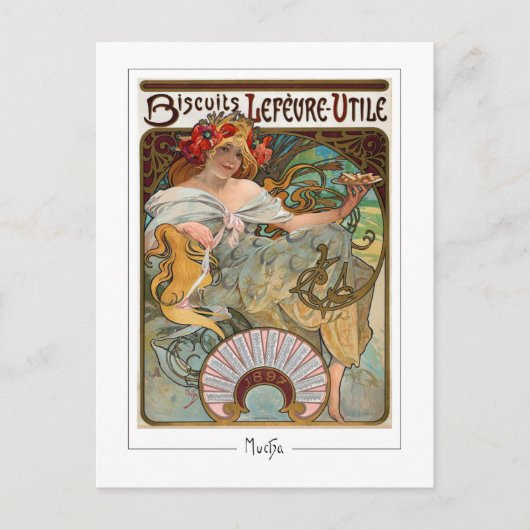 Alphonse Mucha #129 - Kunstkaart Briefkaart (Voorkant)