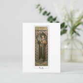 Alphonse Mucha #132 - Carte postale d'art fin (Debout devant)