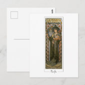 Alphonse Mucha #132 - Carte postale d'art fin (Devant / Derrière)