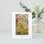 Alphonse Mucha #142 - Carte postale d'art fin (Debout devant)