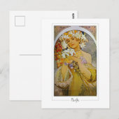 Alphonse Mucha #142 - Carte postale d'art fin (Devant / Derrière)