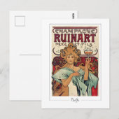 Alphonse Mucha #155 - Carte postale d'art fin (Devant / Derrière)