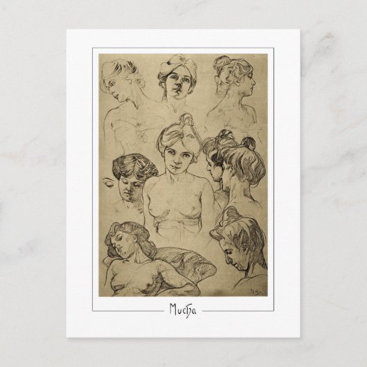 Alphonse Mucha #15 - Carte postale d'art fin (Devant)