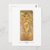 Alphonse Mucha #160 - Carte postale Art (Devant / Derrière)