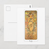 Alphonse Mucha #160 - Carte postale d'art fin (Devant / Derrière)