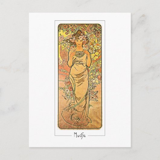 Alphonse Mucha #160 - Fine Art Briefkaart (Voorkant)