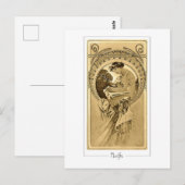 Alphonse Mucha #161 - Carte postale d'art fin (Devant / Derrière)