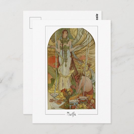 Alphonse Mucha #169 - Carte postale Art (Devant / Derrière)