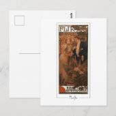 Alphonse Mucha #183 - Carte postale d'art fin (Devant / Derrière)