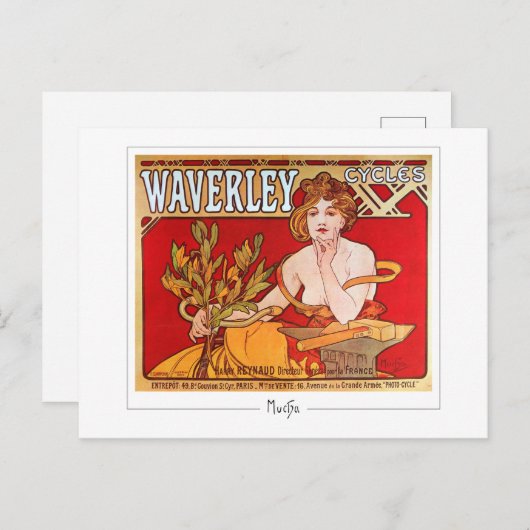 Alphonse Mucha #186 - Kunstkaart Briefkaart (Voorkant / Achterkant)