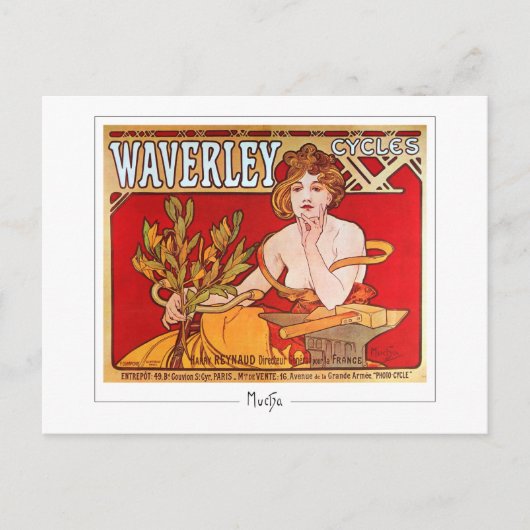 Alphonse Mucha #186 - Kunstkaart Briefkaart (Voorkant)