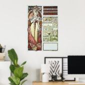 Alphonse Mucha. 1900 Poster (Thuiskantoor)