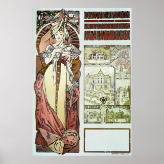 Alphonse Mucha. 1900 Poster