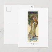 Alphonse Mucha #198 - Carte postale d'art fin (Devant / Derrière)