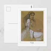 Alphonse Mucha #1 - Carte postale d'art fin (Devant / Derrière)