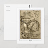 Alphonse Mucha #210 - Carte postale d'art fin (Devant / Derrière)