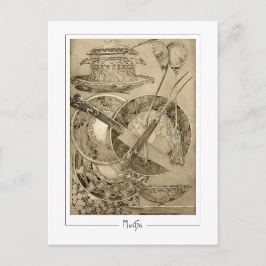 Alphonse Mucha #210 - Carte postale d'art fin (Devant)