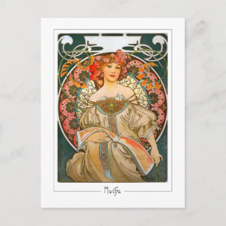 Alphonse Mucha #214 - Carte postale d'art fin