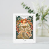 Alphonse Mucha #214 - Kunstmatig Briefkaart (Staand voorkant)