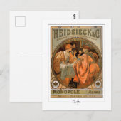 Alphonse Mucha #218 - Carte postale d'art fin (Devant / Derrière)