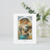 Alphonse Mucha #220 - Carte postale d'art fin (Debout devant)
