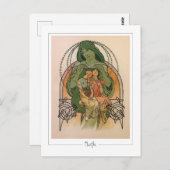 Alphonse Mucha #232 - Carte postale Art (Devant / Derrière)