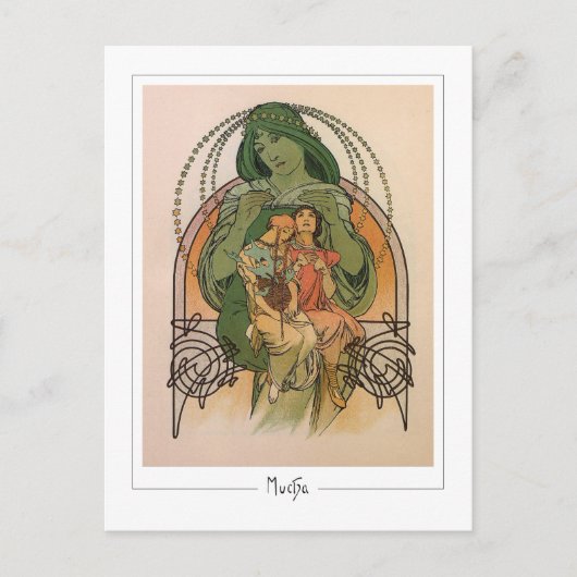 Alphonse Mucha #232 - Carte postale d'art fin (Devant)