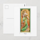 Alphonse Mucha #247 - Kunstmatig Briefkaart (Voorkant / Achterkant)