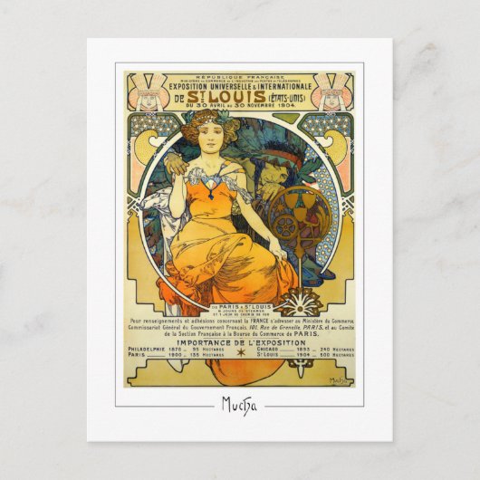 Alphonse Mucha #248 - Carte postale d'art fin (Devant)