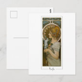 Alphonse Mucha #260 - Carte postale d'art fin (Devant / Derrière)