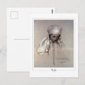 Alphonse Mucha #261 - Carte postale d'art fin (Devant / Derrière)