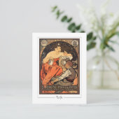 Alphonse Mucha #266 - Carte postale d'art fin (Debout devant)