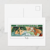 Alphonse Mucha #273 - Carte postale d'art fin (Devant / Derrière)