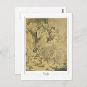 Alphonse Mucha #285 - Carte postale Art (Devant / Derrière)