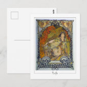 Alphonse Mucha #300 - Carte postale d'art fin (Devant / Derrière)