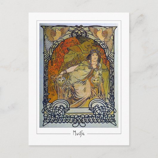 Alphonse Mucha #300 - Carte postale d'art fin (Devant)