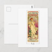 Alphonse Mucha #302 - Carte postale d'art fin (Devant / Derrière)