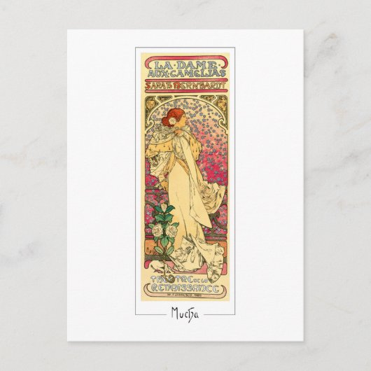 Alphonse Mucha #302 - Kunstmatig Briefkaart (Voorkant)