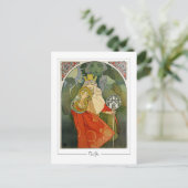 Alphonse Mucha #312 - Carte postale d'art fin (Debout devant)