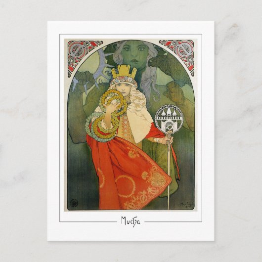 Alphonse Mucha #312 - Carte postale d'art fin (Devant)