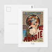 Alphonse Mucha #339 - Carte postale d'art fin (Devant / Derrière)