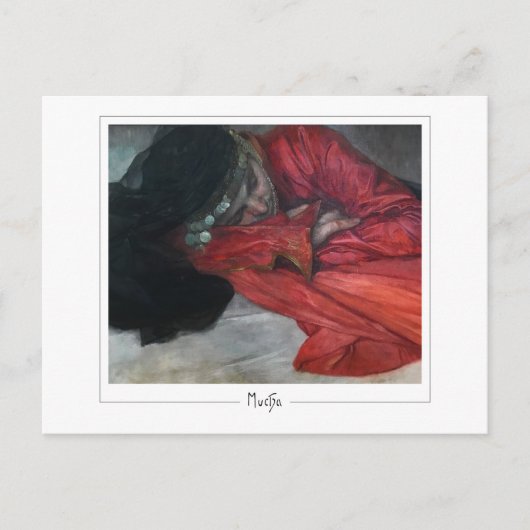 Alphonse Mucha #342 - Kunstmatig Briefkaart (Voorkant)