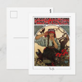 Alphonse Mucha #374 - Carte postale d'art fin (Devant / Derrière)