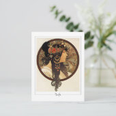 Alphonse Mucha #401 - Carte postale d'art fin (Debout devant)