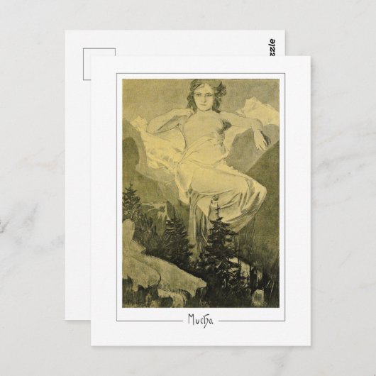 Alphonse Mucha #404 - Carte postale Art (Devant / Derrière)
