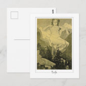 Alphonse Mucha #404 - Carte postale d'art fin (Devant / Derrière)
