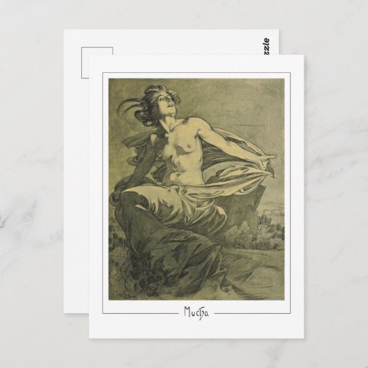 Alphonse Mucha #409 - Carte postale Art (Devant / Derrière)